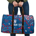 Personalized Western Bulldogs Travel Bag Aboriginal Pattern with Graffiti Style