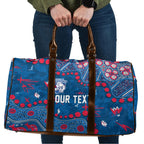 Personalized Western Bulldogs Travel Bag Aboriginal Pattern with Graffiti Style