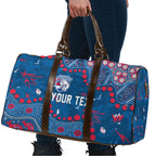 Personalized Western Bulldogs Travel Bag Aboriginal Pattern with Graffiti Style