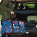 Personalized Western Bulldogs Travel Bag Aboriginal Pattern with Graffiti Style