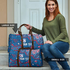 Personalized Western Bulldogs Travel Bag Aboriginal Pattern with Graffiti Style