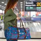 Personalized Western Bulldogs Travel Bag Aboriginal Pattern with Graffiti Style