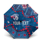 Personalized Western Bulldogs Umbrella Aboriginal Pattern with Graffiti Style