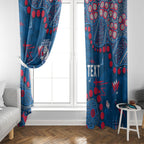 Personalized Western Bulldogs Window Curtain Aboriginal Pattern with Graffiti Style