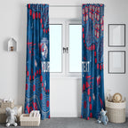 Personalized Western Bulldogs Window Curtain Aboriginal Pattern with Graffiti Style