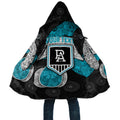 Personalized Power Football Cloak Easter Egg Pattern Teal Monochrome Tribal Dot Style
