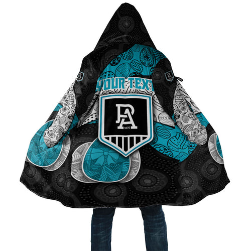 Personalized Power Football Cloak Easter Egg Pattern Teal Monochrome Tribal Dot Style