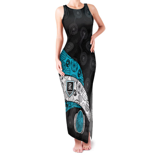 Personalized Power Football Family Matching Tank Maxi Dress and Hawaiian Shirt Easter Egg Pattern Teal Monochrome Tribal Dot Style