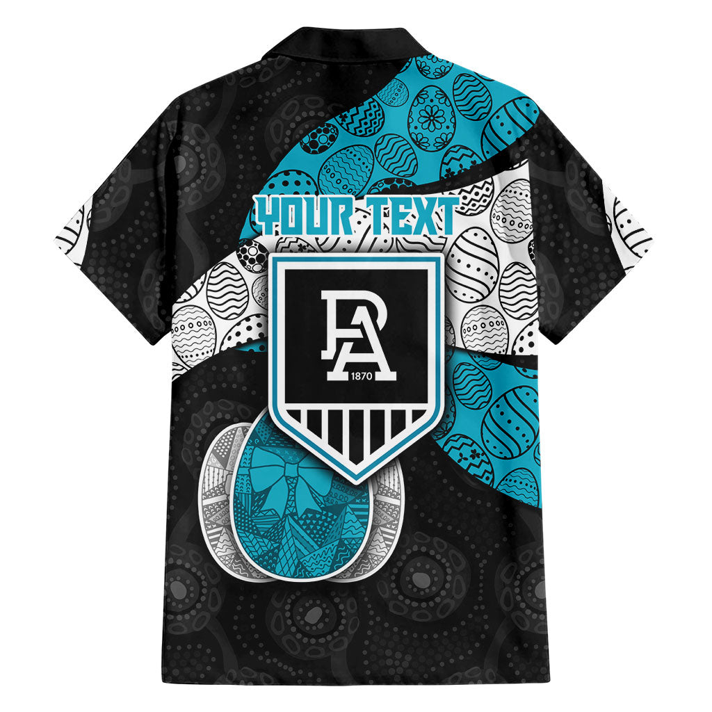 Personalized Power Football Hawaiian Shirt Easter Egg Pattern Teal Monochrome Tribal Dot Style