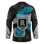Personalized Power Football Hockey Jersey Easter Egg Pattern Teal Monochrome Tribal Dot Style