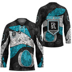 Personalized Power Football Hockey Jersey Easter Egg Pattern Teal Monochrome Tribal Dot Style