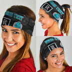 Personalized Power Football Neck Gaiter Easter Egg Pattern Teal Monochrome Tribal Dot Style