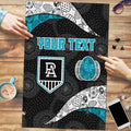 Personalized Power Football Puzzle Easter Egg Pattern Teal Monochrome Tribal Dot Style