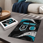 Personalized Power Football Puzzle Easter Egg Pattern Teal Monochrome Tribal Dot Style