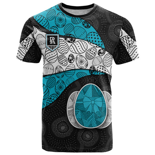 Personalized Power Football T Shirt Easter Egg Pattern Teal Monochrome Tribal Dot Style