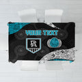 Personalized Power Football Tablecloth Easter Egg Pattern Teal Monochrome Tribal Dot Style