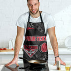 Personalized Essendon Football Apron Easter Egg Pattern Red Black Tribal Dot Art Style