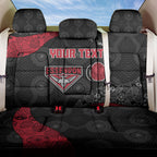 Personalized Essendon Football Back Car Seat Cover Easter Egg Pattern Red Black Tribal Dot Art Style