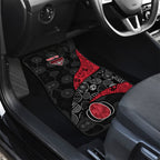 Personalized Essendon Football Car Mats Easter Egg Pattern Red Black Tribal Dot Art Style