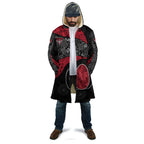 Personalized Essendon Football Cloak Easter Egg Pattern Red Black Tribal Dot Art Style