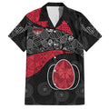 Personalized Essendon Football Hawaiian Shirt Easter Egg Pattern Red Black Tribal Dot Art Style