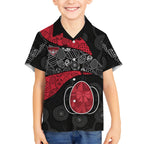 Personalized Essendon Football Hawaiian Shirt Easter Egg Pattern Red Black Tribal Dot Art Style