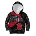 Personalized Essendon Football Kid Hoodie Easter Egg Pattern Red Black Tribal Dot Art Style