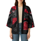 Personalized Essendon Football Kimono Easter Egg Pattern Red Black Tribal Dot Art Style