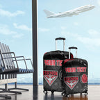 Personalized Essendon Football Luggage Cover Easter Egg Pattern Red Black Tribal Dot Art Style