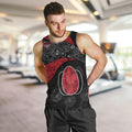 Personalized Essendon Football Men Tank Top Easter Egg Pattern Red Black Tribal Dot Art Style