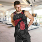 Personalized Essendon Football Men Tank Top Easter Egg Pattern Red Black Tribal Dot Art Style