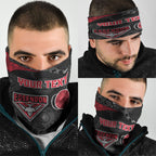 Personalized Essendon Football Neck Gaiter Easter Egg Pattern Red Black Tribal Dot Art Style