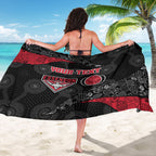 Personalized Essendon Football Sarong Easter Egg Pattern Red Black Tribal Dot Art Style