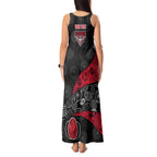 Personalized Essendon Football Tank Maxi Dress Easter Egg Pattern Red Black Tribal Dot Art Style