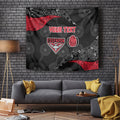 Personalized Essendon Football Tapestry Easter Egg Pattern Red Black Tribal Dot Art Style