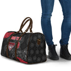 Personalized Essendon Football Travel Bag Easter Egg Pattern Red Black Tribal Dot Art Style