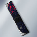 Personalized Melbourne Football Auto Sun Shade Easter Egg Pattern Red Navy Tribal Dot Art Style