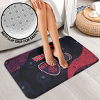 Personalized Melbourne Football Bathroom Set Easter Egg Pattern Red Navy Tribal Dot Art Style