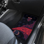 Personalized Melbourne Football Car Mats Easter Egg Pattern Red Navy Tribal Dot Art Style