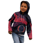 Personalized Melbourne Football Kid Hoodie Easter Egg Pattern Red Navy Tribal Dot Art Style