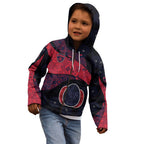 Personalized Melbourne Football Kid Hoodie Easter Egg Pattern Red Navy Tribal Dot Art Style