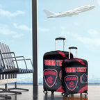 Personalized Melbourne Football Luggage Cover Easter Egg Pattern Red Navy Tribal Dot Art Style