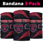 Personalized Melbourne Football Neck Gaiter Easter Egg Pattern Red Navy Tribal Dot Art Style