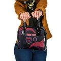Personalized Melbourne Football Shoulder Handbag Easter Egg Pattern Red Navy Tribal Dot Art Style