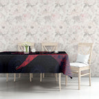 Personalized Melbourne Football Tablecloth Easter Egg Pattern Red Navy Tribal Dot Art Style