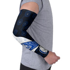 Personalized North Melbourne Football Arm Sleeves Easter Egg Pattern Blue White Tribal Dot Art Style
