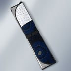 Personalized North Melbourne Football Auto Sun Shade Easter Egg Pattern Blue White Tribal Dot Art Style