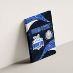 Personalized North Melbourne Football Canvas Wall Art Easter Egg Pattern Blue White Tribal Dot Art Style