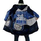 Personalized North Melbourne Football Cloak Easter Egg Pattern Blue White Tribal Dot Art Style