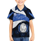 Personalized North Melbourne Football Hawaiian Shirt Easter Egg Pattern Blue White Tribal Dot Art Style